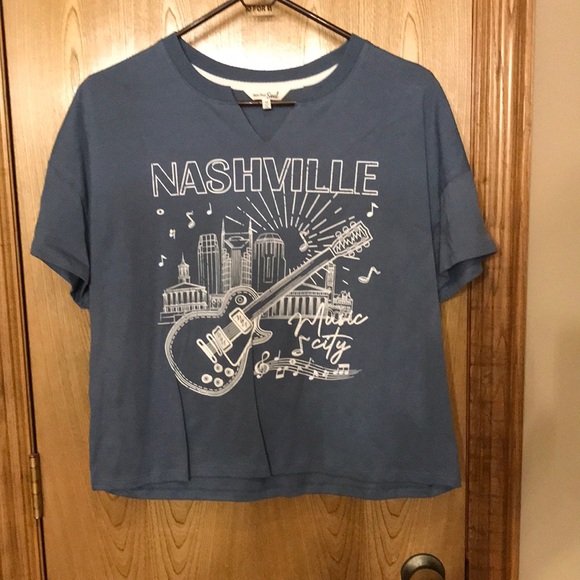 Bare Your Soul Tops - Nashville Music City Ladies Crop Top